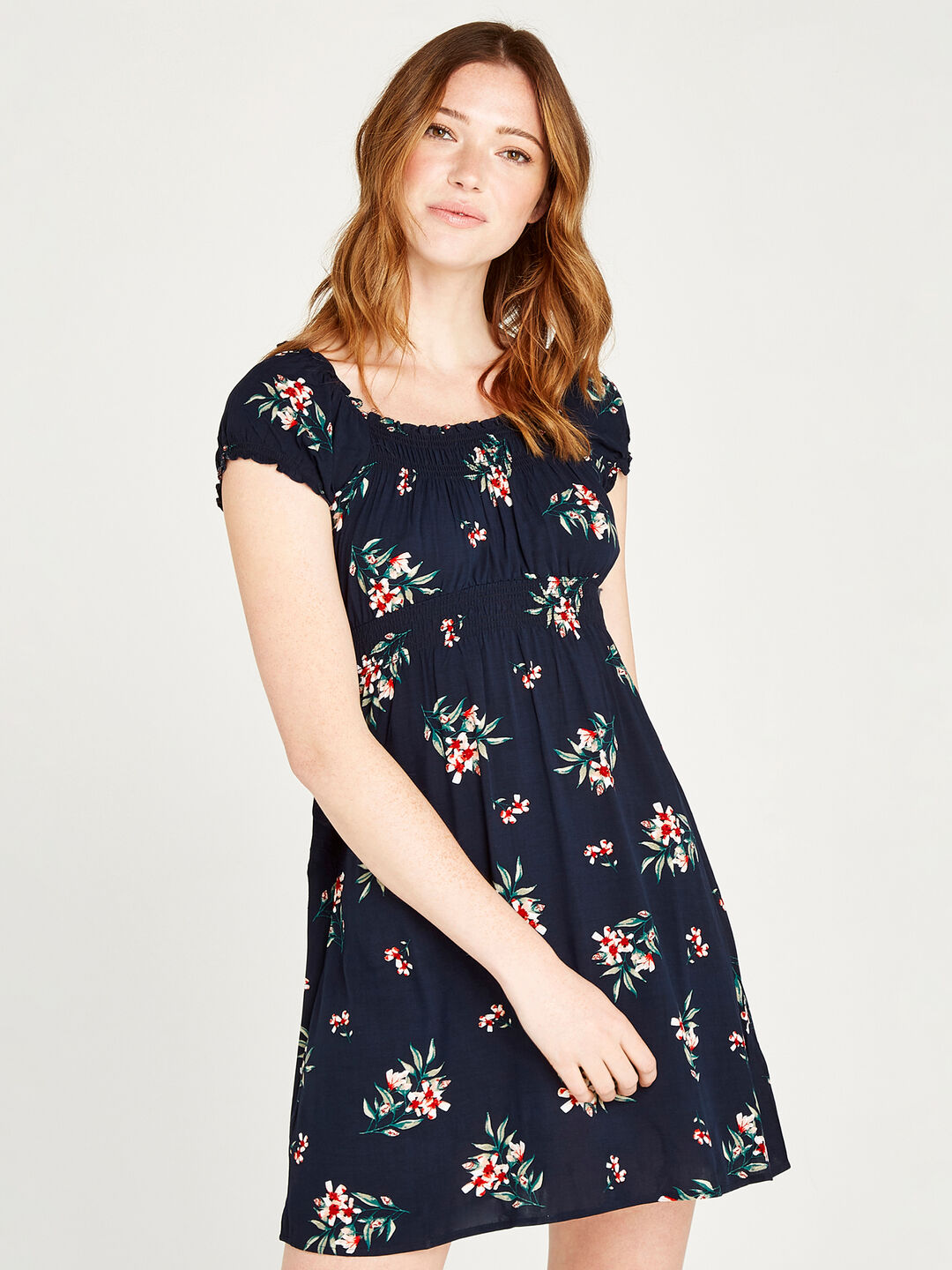 Floral Bunches Milkmaid Dress