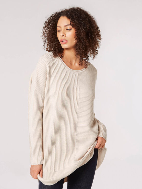 Oversized Ribbed Jumper | Apricot Clothing