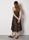 Cheetah Print Corset Cami Maxi Dress, Khaki, large