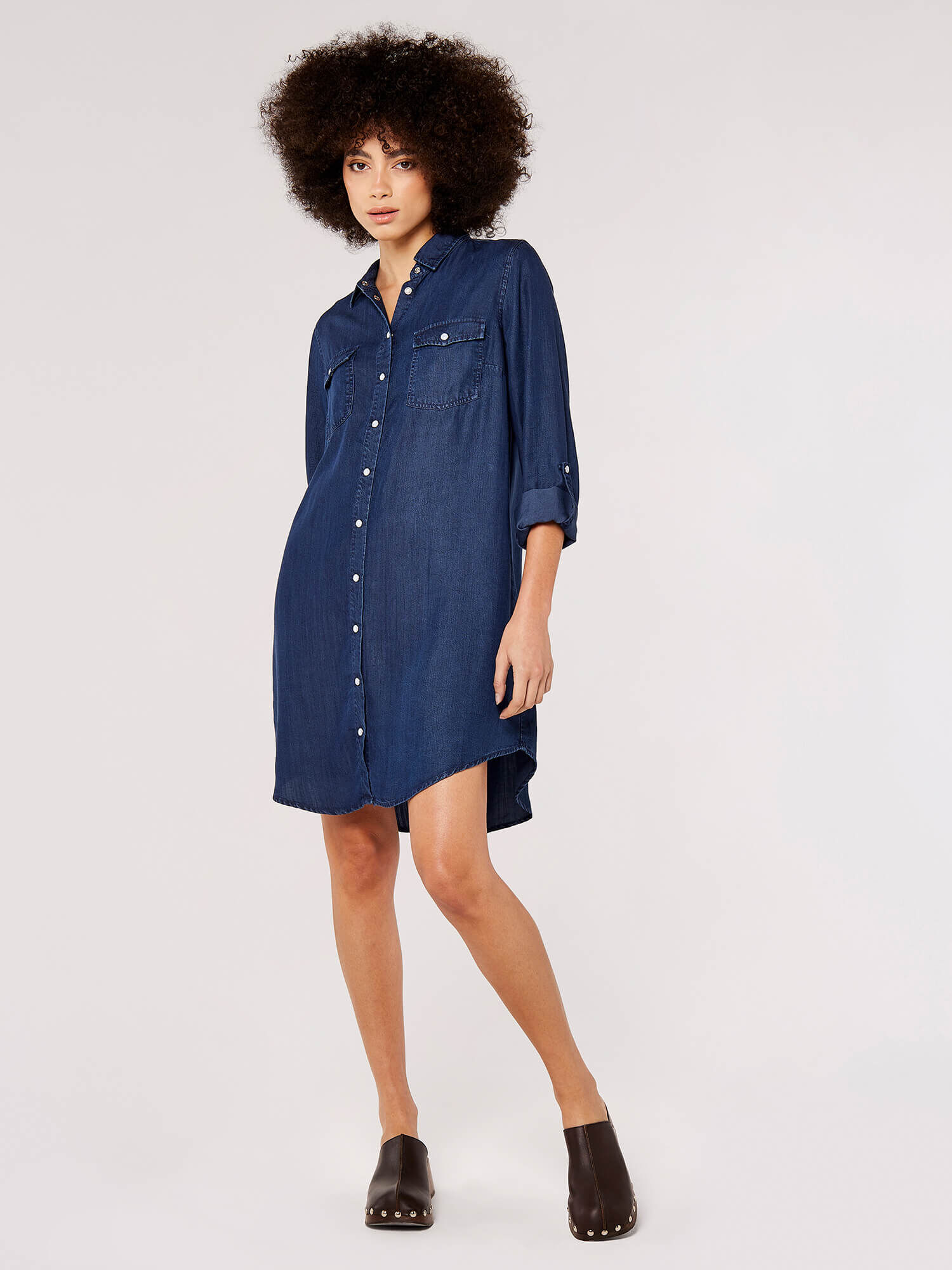Apricot cheap denim dress