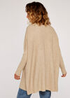 Lurex Cardigan, Stone, large