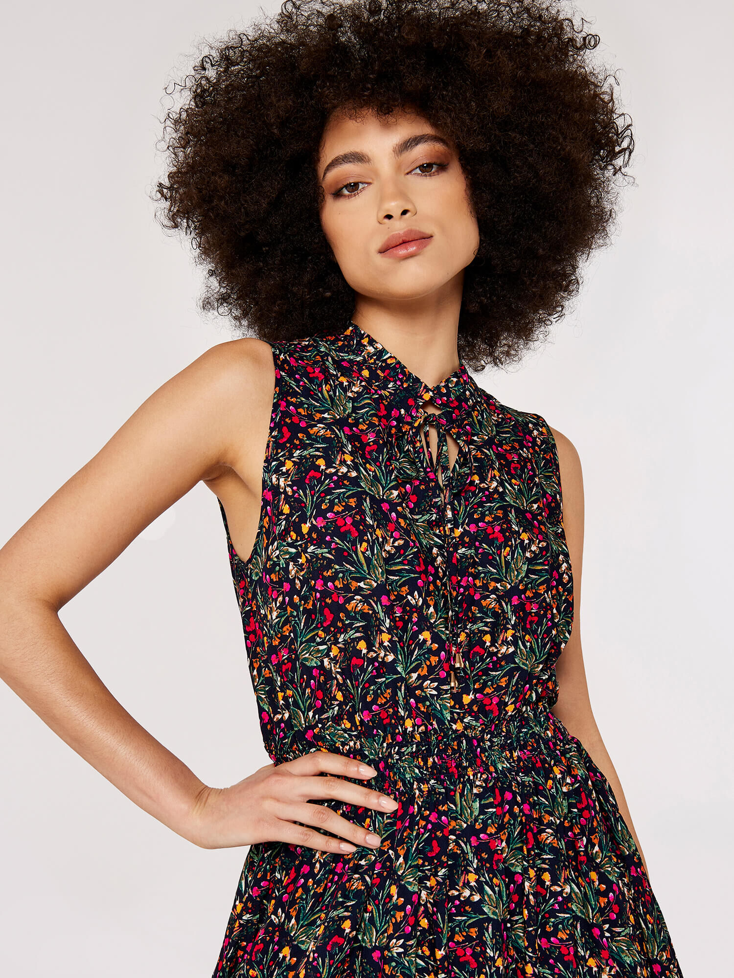 Hazel print 2025 hanky hem dress