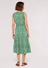 Daisy Smock Dress, Green, large