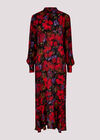 Floral Midaxi Dress, Red, large