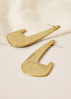 Gold Tone Abstract Earrings, Assorted, large