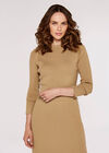  Ribbed Crop Top, Stone, large