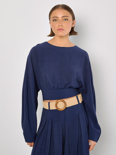 Split Back Crop Top