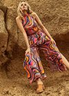 Retro Wave Jumpsuit, Orange, large