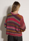 Chunky Knit Tonal Stripe Jumper, Navy, large