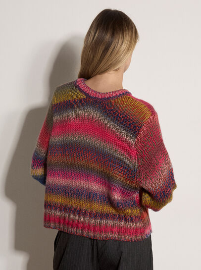Chunky Knit Tonal Stripe Jumper