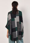 Oversized Colour Block Knit Top, Green, large