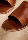 Soft Leather Mules, Brown, large