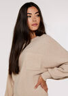 Pocket Batwing Jumper, Stone, large