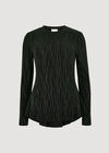 Sparkle Swirl Peplum Top, Green, large