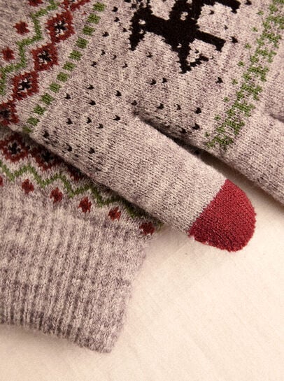 Reindeer Touch Screen Gloves
