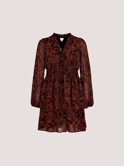 Batik Paisley Mini Dress