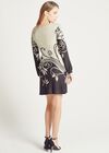 Two Tone Swirl Printed Tunic Dress, Stone, large