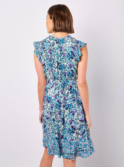 Ditsy Floral Ruffle Mini Dress