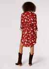 Utility Mini Dress , Rust, large
