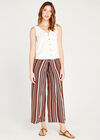 Tribal Wrap Palazzo Trousers, Navy, large