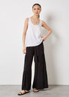 Soft Satin Tank Top, Cream, large