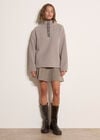 Soft Borg Fleece Jumper, Grey, large