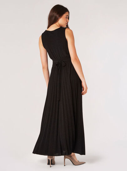 Sparkle Pleated Maxi Dress