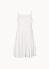 Eyelash Embroidered Cami Mini Dress, White, large