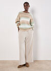 Space Dye Stripe Jumper, Green, large