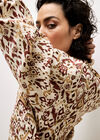 Ikat Denim Jacket, Rust, large