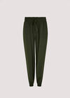 Shirred Waist Trousers, Green, large