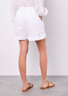 Self Stripe Shorts, White, large