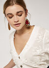 Embroidered Earrings, Assorted, large