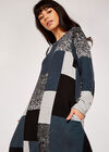 Patchwork Swing Mini Dress, Grey, large