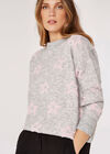 Star Crew Neck Jumper, Grey, large