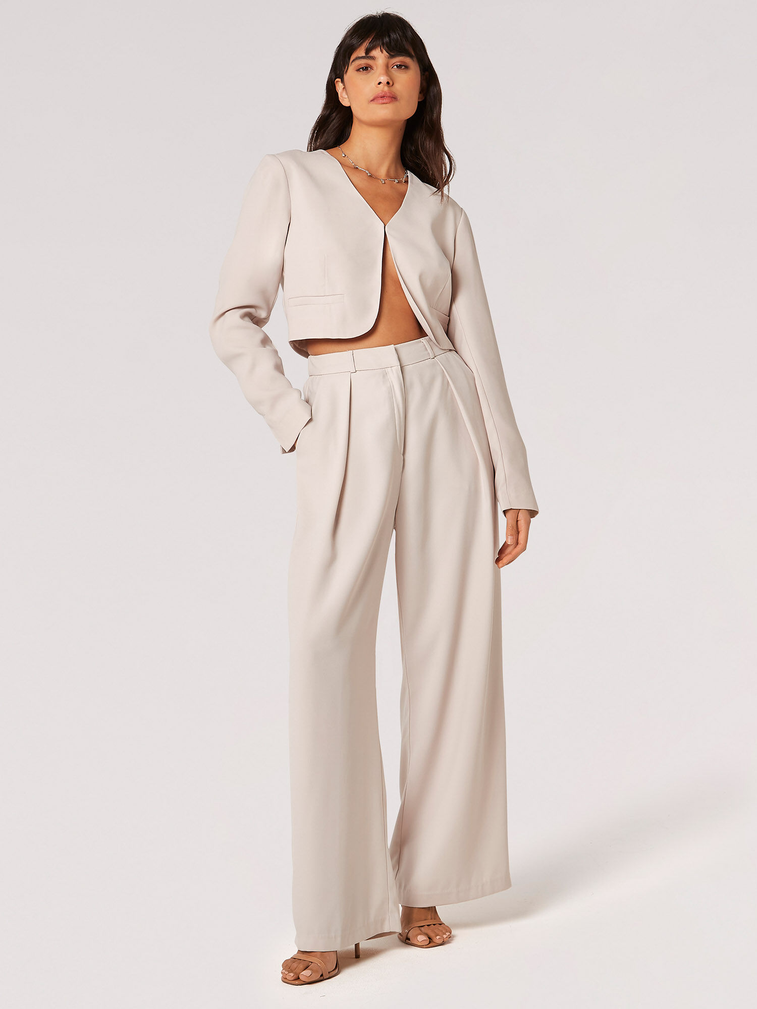 Pleat detail trousers on sale