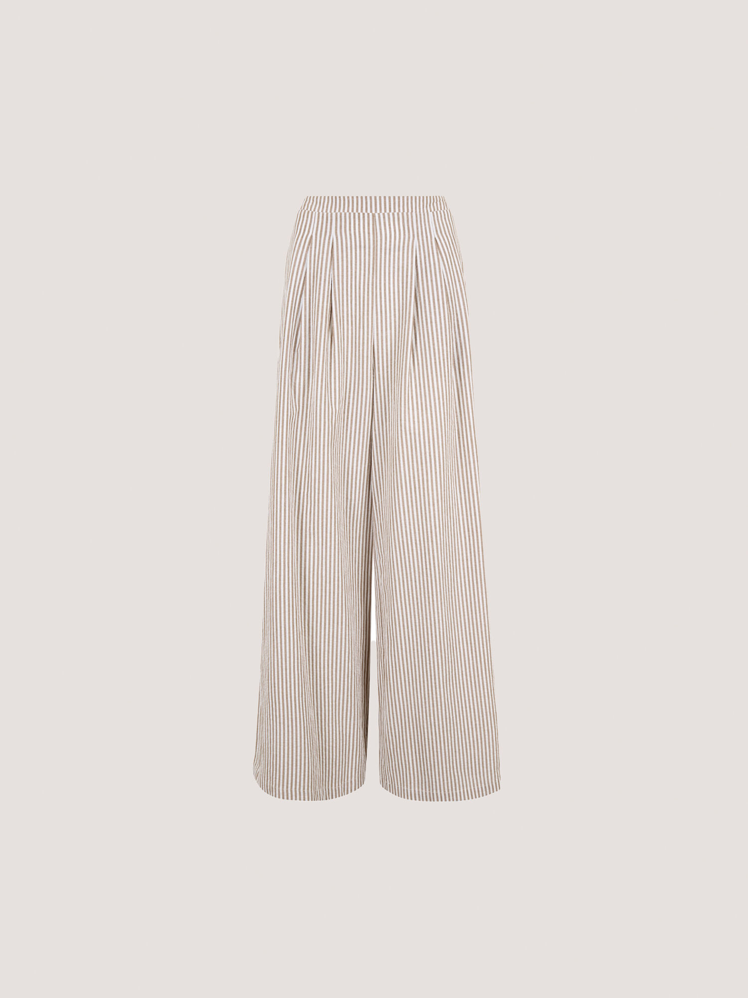 【AAKE】PIECE STRIPE WIDE PT SHEKINI Women's Sweatpants High Waisted Loose Wide Leg Pants