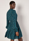 Ditsy Floral Mini Dress, Teal, large