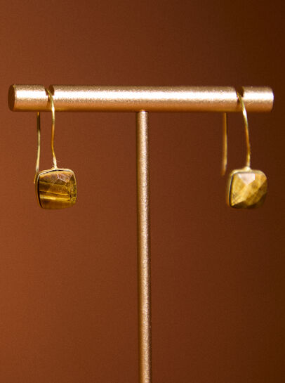Square Stone Earrings