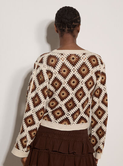 Diamond Crochet Cardigan