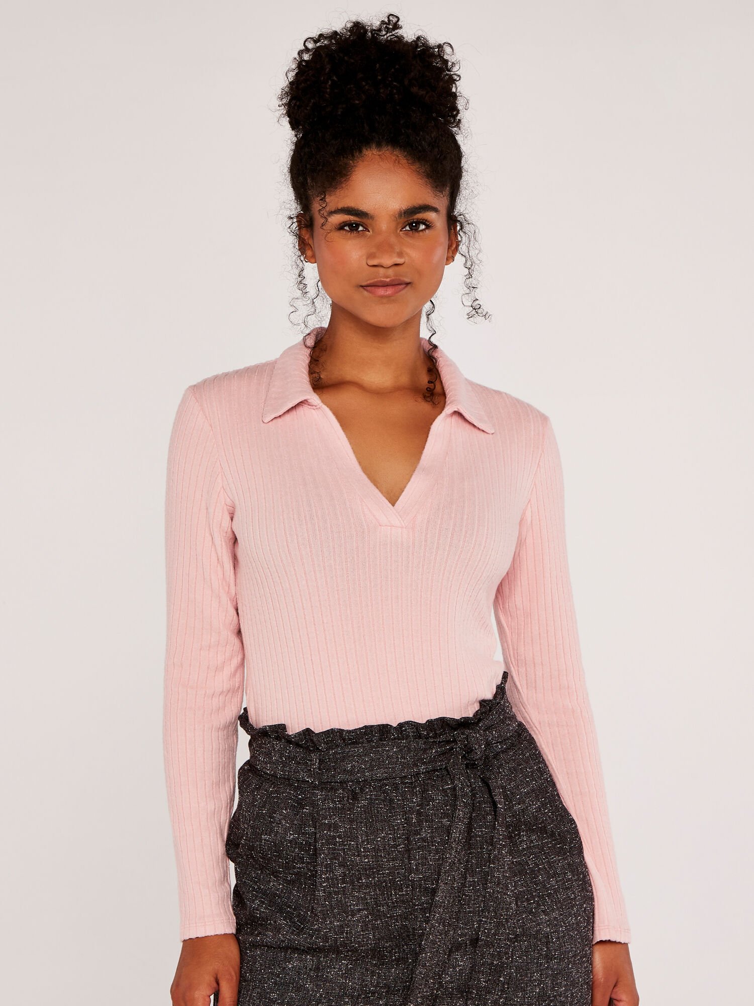 Ribbed Polo Shirt