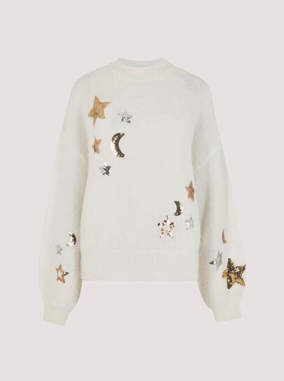 Moons And Stars Sequin Jumper