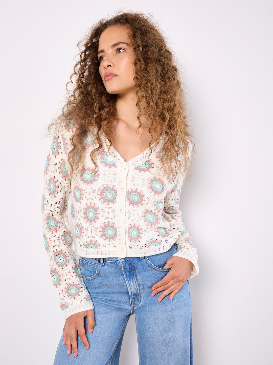 Image of Crochet Circles Cardigan