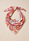Retro Print Scarf, Pink, large