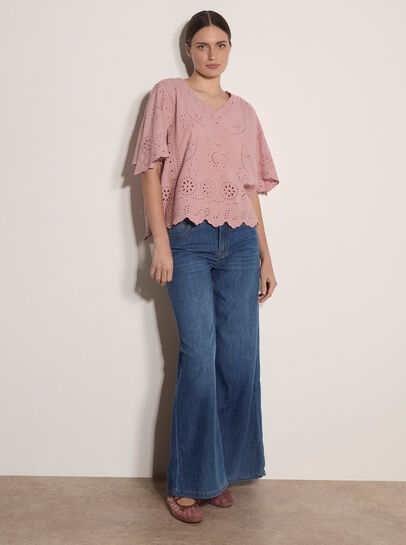 Embroidered Cotton Top