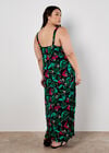 Butterfly Wings Jersey Maxi Dress, Navy, large