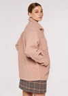 Teddy Borg Shacket, Pink, large