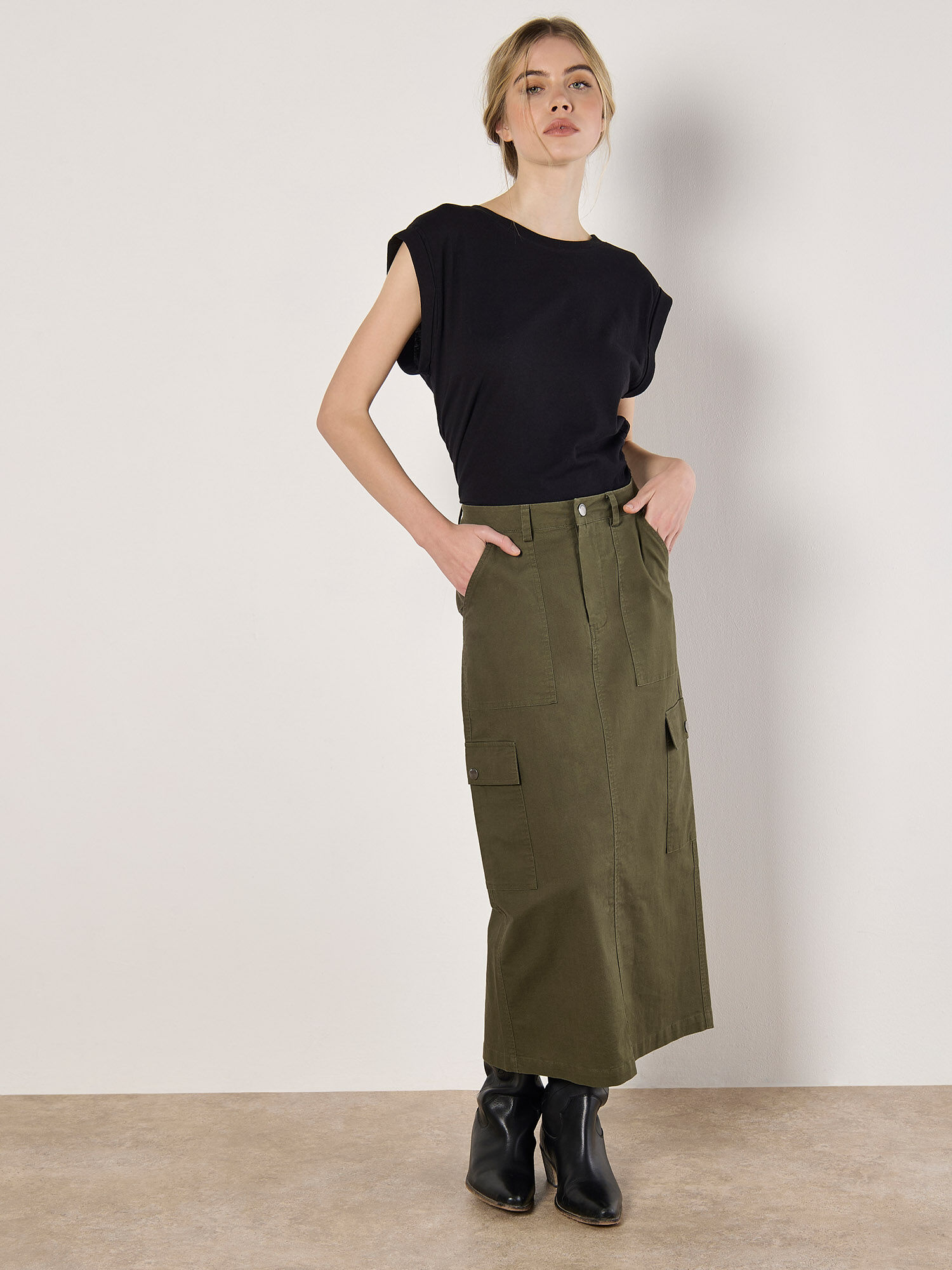 【NONCODE】Weevil cargo pleated skirt Cargo skirt - ROMANCHIC | 60% - Asian Fashion Online Store