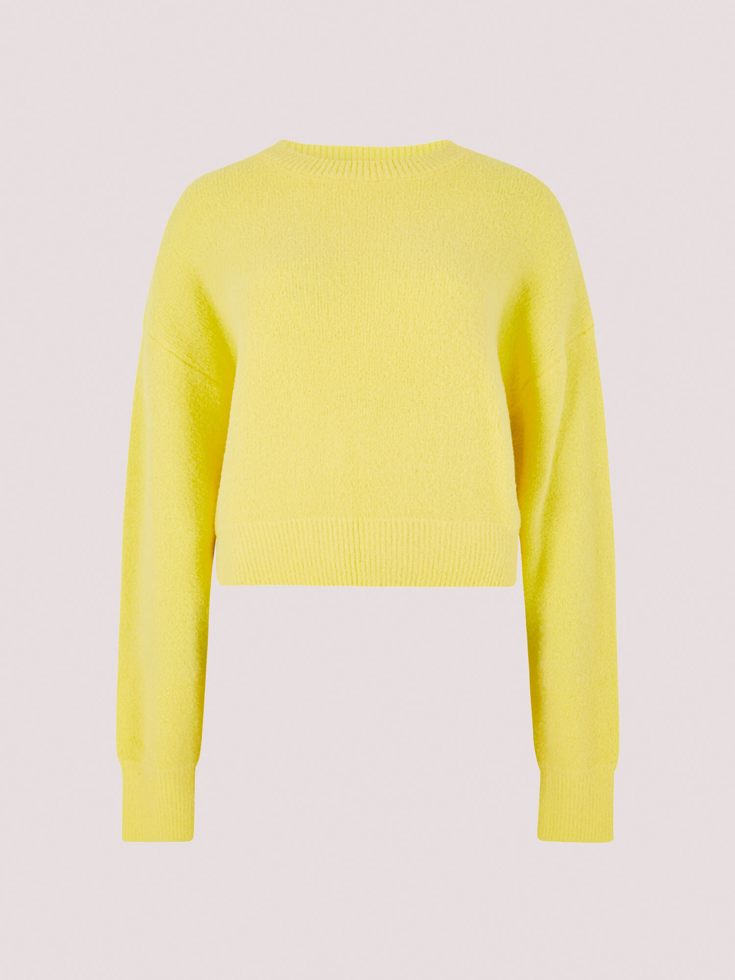 Fuzzy Crop Jumper Apricot Clothing