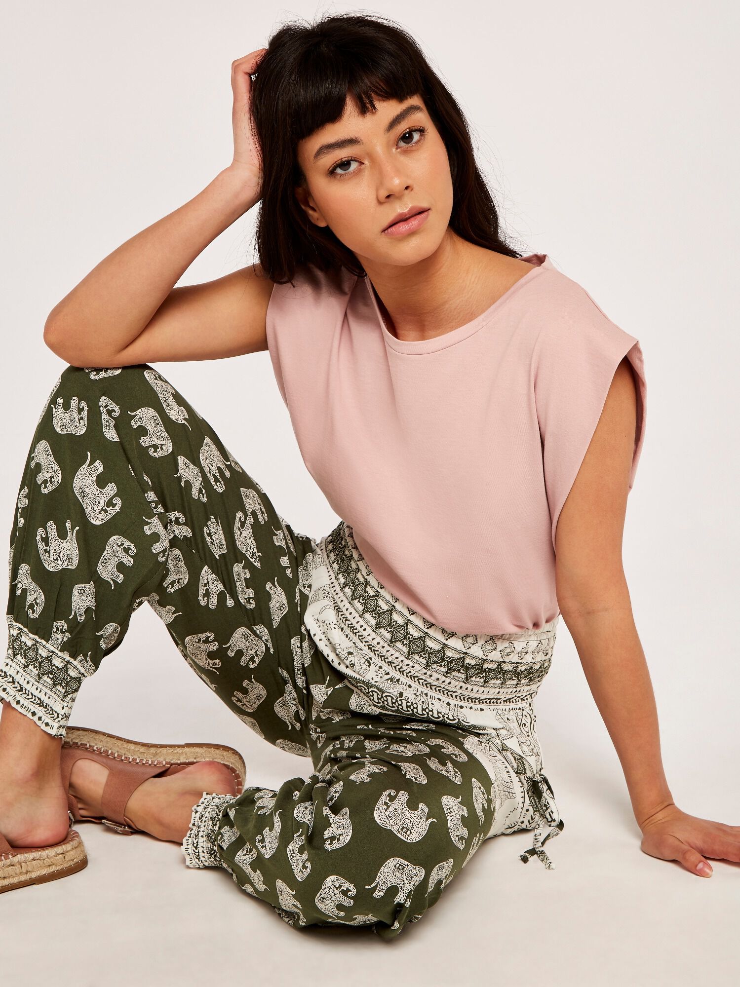 Apricot elephant dress top